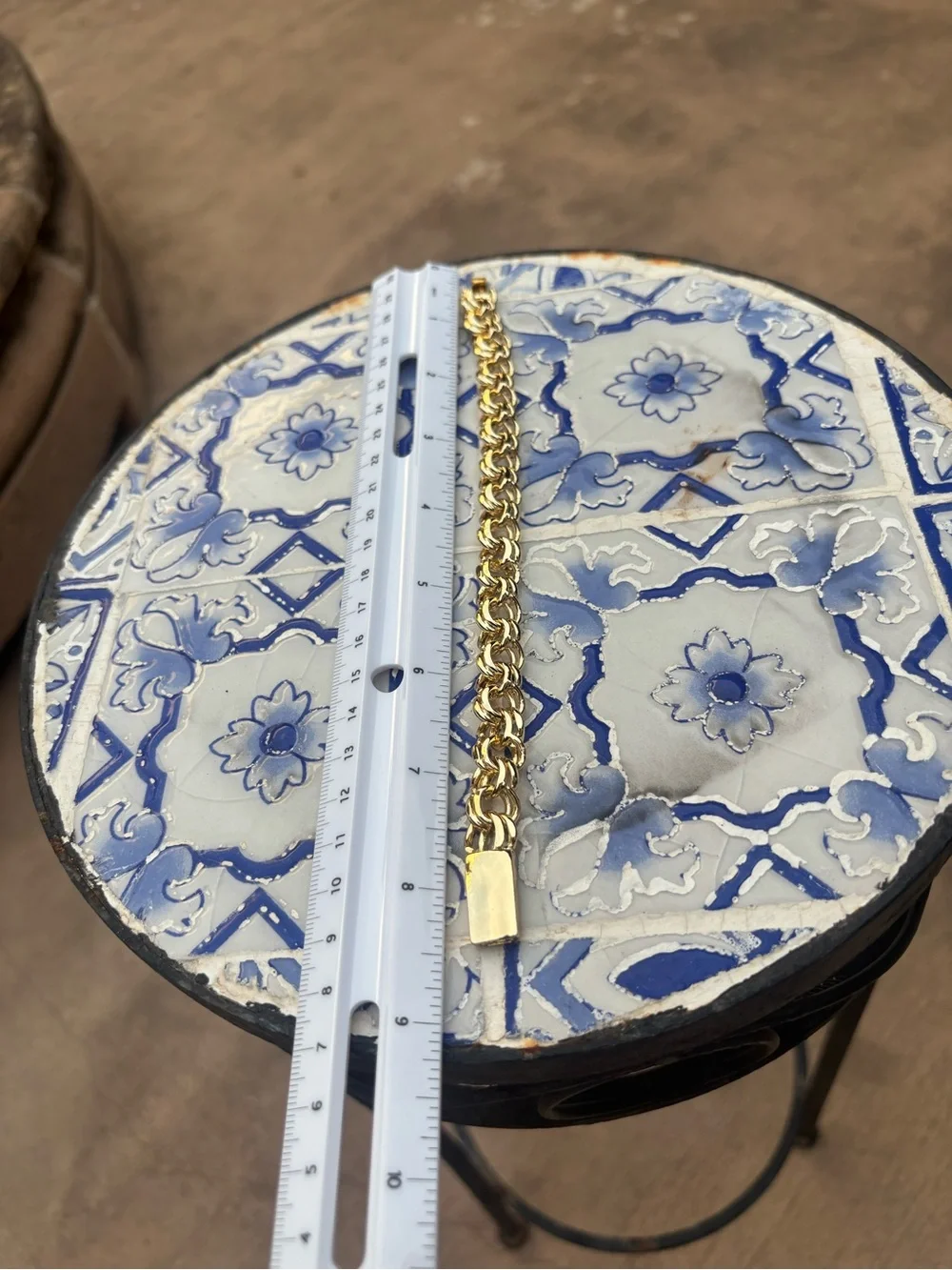 Chino Link Pin Lock Gold Laminated 8.5